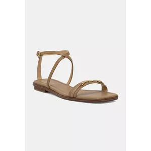 MICHAEL Michael Kors sandale de piele Lena femei, culoarea maro, 40S5LEFS1L.297 imagine