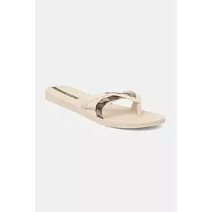 Ipanema slapi KIREI CHIC F femei, culoarea bej, cu toc plat, 83673-BB742 imagine