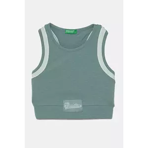 United Colors of Benetton top copii culoarea verde, 3P4ZCH01U imagine