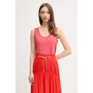 United Colors of Benetton top din bumbac culoarea roz, 3BVXDH00Z imagine