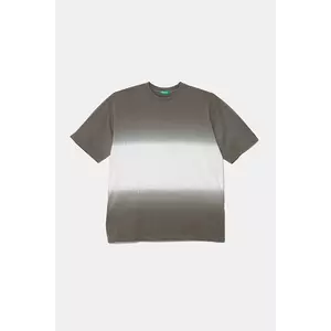 United Colors of Benetton tricou de bumbac pentru copii culoarea gri, uni, 3NPDC10OL imagine