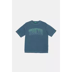 United Colors of Benetton tricou de bumbac pentru copii cu imprimeu, 3PCMC10N7 imagine