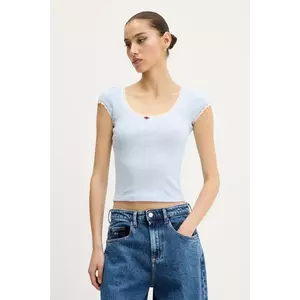Tommy Jeans tricou din bumbac femei, DW0DW20621 imagine