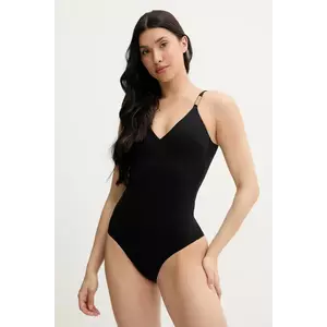 Chantelle costum de baie dintr-o bucată ICON culoarea negru, cupa usor rigidizata, C16VUF imagine
