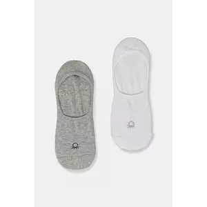 United Colors of Benetton șosete 2-pack culoarea alb, 6AO6H21JL imagine