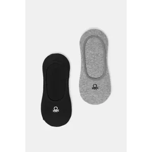 United Colors of Benetton șosete 2-pack culoarea negru, 6AO60701K imagine