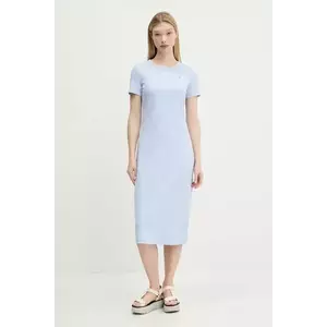 Tommy Jeans rochie midi, evazati, DW0DW19721 imagine