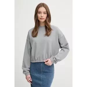 United Colors of Benetton hanorac de bumbac culoarea gri, uni, 39BLD109O imagine