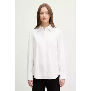 United Colors of Benetton cămașă din bumbac culoarea alb, cu guler clasic, regular, 59T7DQ0BH imagine