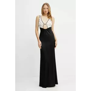 Elisabetta Franchi rochie culoarea negru, maxi, drept, ABR5752E2 imagine
