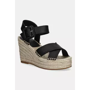 BOSS sandale de piele Madeira culoarea negru, 50546334 imagine