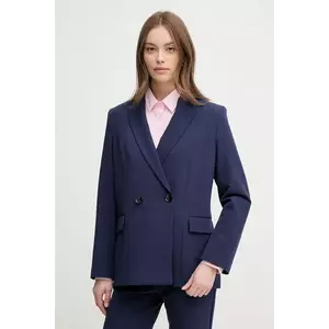 Sisley sacou culoarea bleumarin, cu doua randuri de nasturi, uni, 2KVXLW02R imagine