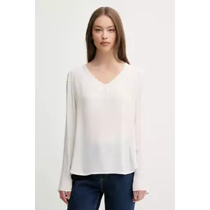 Sisley bluză culoarea bej, uni, 5IDTLQ08F imagine