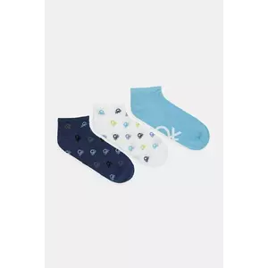 United Colors of Benetton șosete 3-pack culoarea turcoaz, 6AO507044 imagine