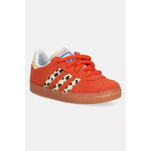 adidas Originals sneakers pentru copii GAZELLE TOY STORY culoarea portocaliu, JI0075 imagine