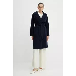 Weekend Max Mara palton de lana femei, culoarea violet, de tranzitie, 2515011011600 imagine