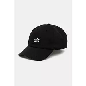 Puma șapcă de baseball din bumbac culoarea negru, cu imprimeu, 25997 imagine