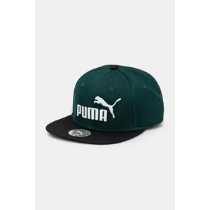 Puma șapcă culoarea verde, cu imprimeu, 25992 imagine
