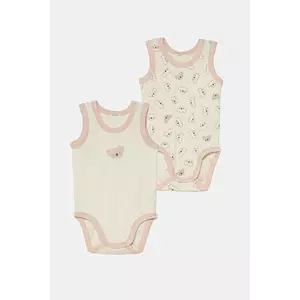United Colors of Benetton body din bumbac pentru bebelusi 2-pack 3GI70B00Y imagine
