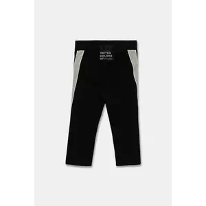 United Colors of Benetton leggins copii culoarea negru, uni, 3P4ZCF05Z imagine