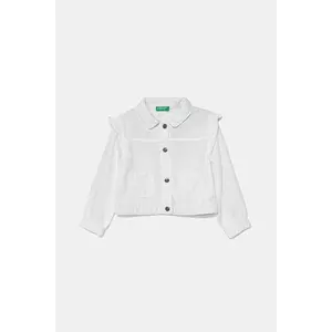 United Colors of Benetton geacă copii culoarea alb, 21AQGN03Q imagine