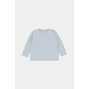 United Colors of Benetton longsleeve din bumbac pentru bebeluși uni, 3X3MA105Y imagine
