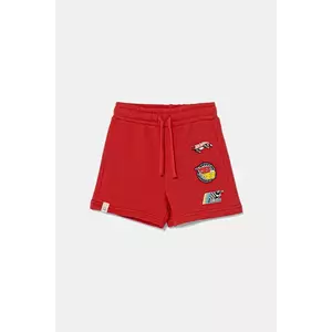 United Colors of Benetton pantaloni scurți din bumbac pentru copii culoarea rosu, talie reglabila, 3J68G901O imagine
