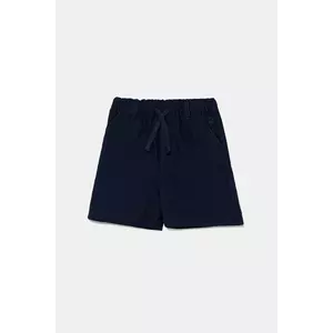 United Colors of Benetton pantaloni scurți din bumbac pentru copii culoarea bleumarin, talie reglabila, 4AC7G902O imagine