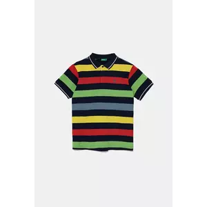 United Colors of Benetton tricouri polo din bumbac pentru copii cu imprimeu, 39QAC301T imagine