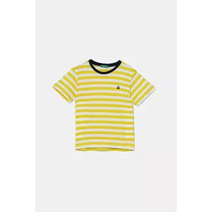 United Colors of Benetton tricou de bumbac pentru copii culoarea verde, cu imprimeu, 3FHXG10HR imagine