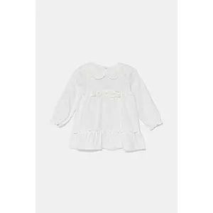 Jamiks rochie din bumbac pentru copii KORDELIA I culoarea alb, mini, evazati, JWH010 imagine