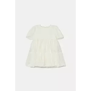 Jamiks rochie din bumbac pentru copii SHADE II culoarea alb, mini, evazati, JLH167 imagine