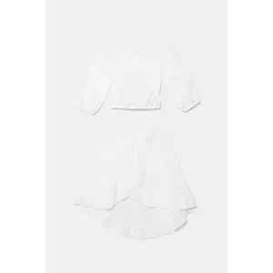 Jamiks set de bumbac pentru copii SAMARA 2-pack culoarea alb, JLH018 imagine