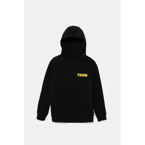 Vans bluza copii HASTA LA SHAKA culoarea negru, cu glugă, cu imprimeu, VN000NWTBLK1 imagine