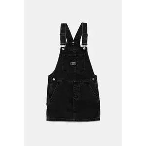 Vans rochie din denim pentru copii GROUNDWORK SKIRTALL culoarea gri, mini, drept, VN000MDVEMQ1 imagine