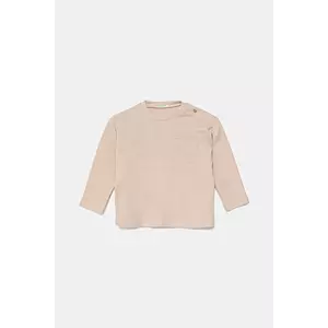 United Colors of Benetton longsleeve din bumbac pentru bebeluși culoarea roz, 3X3MA105Y imagine