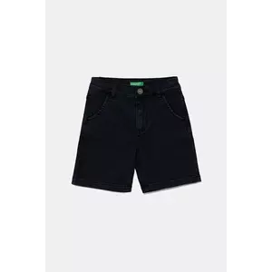 United Colors of Benetton pantaloni scurti din denim pentru copii culoarea bleumarin, talie reglabila, 4QNJG902M imagine