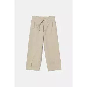 United Colors of Benetton pantaloni copii culoarea bej, uni, 4T48CF04D imagine