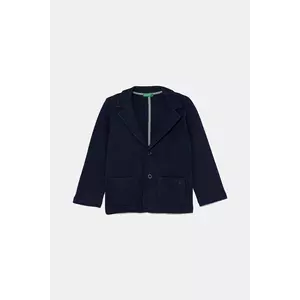 United Colors of Benetton geacă de bumbac pentru copii culoarea bleumarin, 3KWYG600F imagine