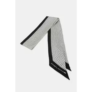 Elisabetta Franchi esarfa de matase femei, culoarea negru, cu imprimeu, FO07L52E2 imagine