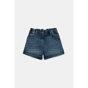 United Colors of Benetton pantaloni scurti din denim pentru copii uni, talie reglabila, 4PORG902H imagine