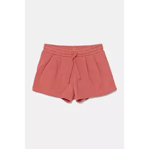 United Colors of Benetton pantaloni scurți din bumbac pentru copii culoarea roz, uni, talie reglabila, 3J70G901R imagine