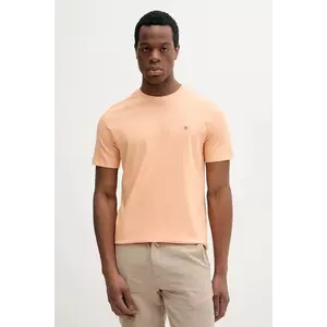 Gant tricou din bumbac barbati, culoarea portocaliu, neted imagine