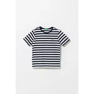 United Colors of Benetton tricou de bumbac pentru copii culoarea bleumarin, cu imprimeu, 3FHXC10MW imagine