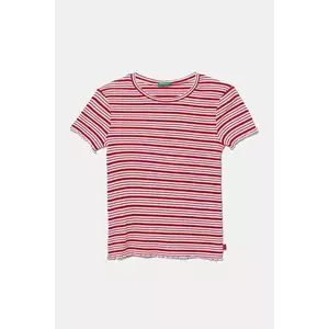 United Colors of Benetton tricou copii culoarea rosu, 3TLVC10N0 imagine