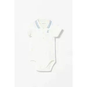 United Colors of Benetton body din bumbac pentru bebeluși 3CDIAB00M imagine