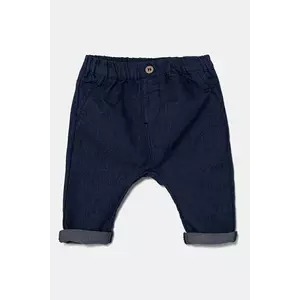 United Colors of Benetton pantaloni bebe culoarea bleumarin, uni, 4U40AF018 imagine