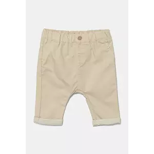 United Colors of Benetton pantaloni bebe culoarea bej, uni, 4U40AF018 imagine