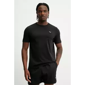 Puma tricou din bumbac ESS ELEVATED bărbați, culoarea negru, melanj, 684726 imagine