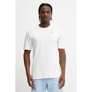 adidas tricou din bumbac 0 culoarea bej, cu imprimeu, JI6756 imagine